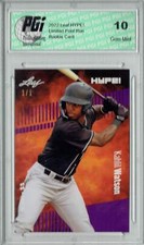 Kahlil Watson 2022 Leaf Hype #69 Purple Blank Back #1/1 Rookie Card PGI 10