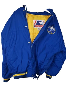 Vintage Buffalo Sabres Starter Puffer Jacket Size L NHL early 90s - Picture 1 of 4