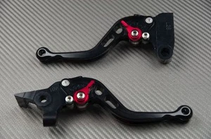 Short brake & clutch levers pair BLACK CNC BMW F650GS Dakar MC Brembo 1998 - 04 - Picture 1 of 3