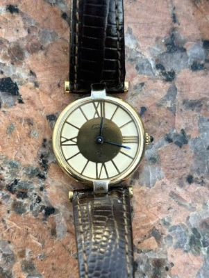 Vintage must de Cartier Ladies Vermeil Dress Watch 24MM - Image 1 of 4