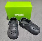 Crocs Clogs Womens 6 Black Ralen Lined Crocband Slip On Slides Sandals Shoes