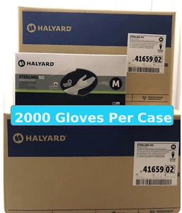 HALYARD STERLING SG Nitrile Powder-Free Exam Gloves, Gray, 2000 Count - Picture 1 of 3