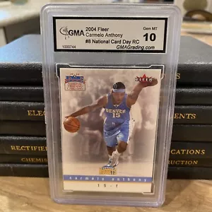 2004 Fleer Carmelo Anthony ROOKIE #173 - GMA 10 GEM MINT Nuggets - Picture 1 of 6