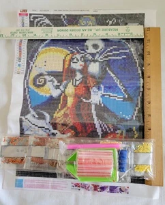 DIY 5D Diamond Painting Kit+ tools Full Drill -JACK/SALLY- Nightmare B4 Xmas - Picture 1 of 1