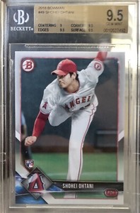 2018 BOWMAN SHOHEI OHTANI RC #49 BGS 9.5