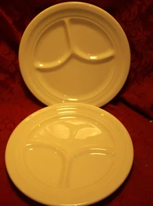 2 piatti da cena divisi Homer Laughlin Best China Restaurant BIANCO PURO - Foto 1 di 3