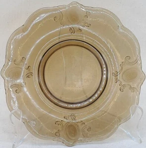 Vtg Heisey By Imperial Glass Rococo Brown plate 1974 - Picture 1 of 3