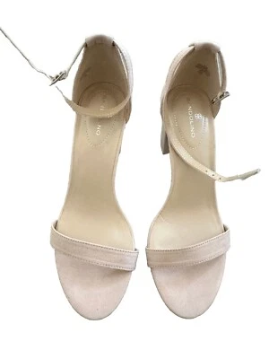 Bandolino Armory Women Ankle Strap Sandal Size US 8.5M Nude Suede - Image 1 of 4