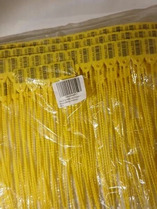 Yellow Numbered Security Zip Ties Plastic Tamper Evident Seal Ta... - Picture 1 of 3