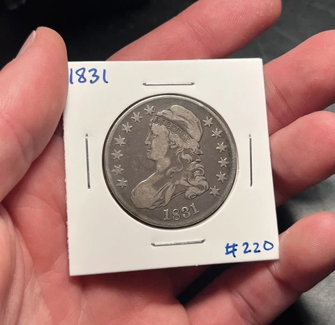 1831 Capped Bust Half Dollar Cover