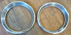 1955 55 56 57 Ford Thunderbird Porthole Port Hole Chrome Trim Pair Hardtop OEM - Bild 1 von 12