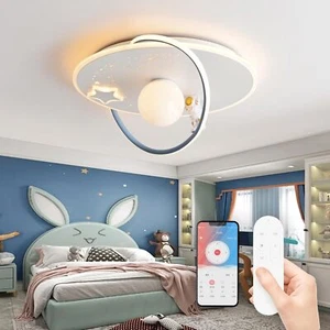 LED Kinder Deckenlampe Mit Fernbedienung,Kinderzimmer Dekorative Deckenlampe - Bild 1 von 7