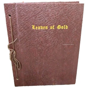 VTG Leaves OF Gold Anthology Of Inspirational Verse & Prose 1948 HC Clyde Lytle - Picture 1 of 5