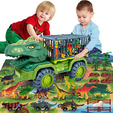 Dinosaur Trucks Toys for Kids 3-5 Years Old, 27 in 1 Toddler Boys Dinosaur Toys