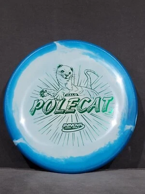 Innova Star Halo Polecat 173-175g New Pre-Flight Number Iris Blue W/ Green Stamp - Image 1 of 4