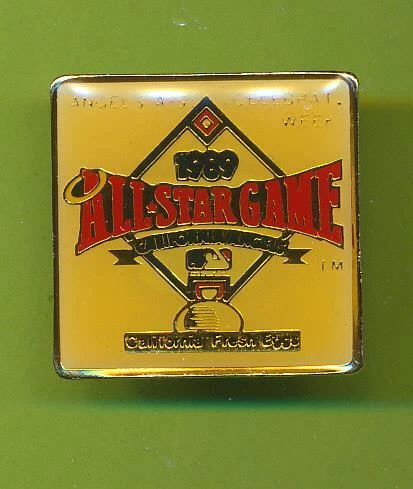 1989 All-Star Game Enamel Lapel Pin  Sponsored by California Fresh Eggs   bx - Image 1 of 1