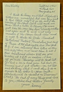 Earle Greasy Neale Signed Hand Written Letter with Full JSA Letter - Picture 1 of 3