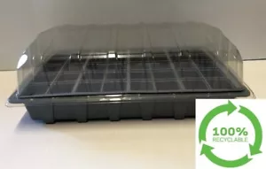 More details for 3 x full size recyclable propagator sets (lids , trays &amp; inserts [40] )