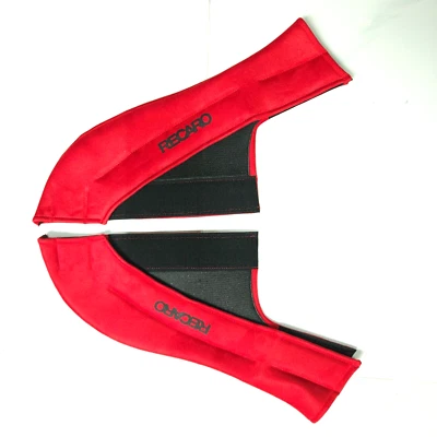 RECARO Full Bucket Seat Side Protector red black logo x2sets - Image 1 of 4