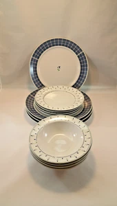 VINTAGE 12 TEILE ARITA NEW TRADTIONS, 4 ABENDESSEN & 4 SALAT, TELLER & 4 SUPPENSCHÜSSELN - Bild 1 von 11