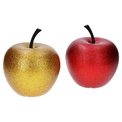 Pottery Pots 2er Set Apfel Kupfer rot & Gold Größe XS Fiberglas Deko Haus Garten - Bild 1 von 4