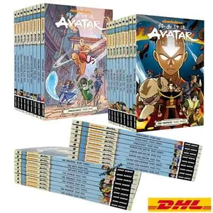Juego completo de 18 libros de cómic gráfico de dibujos animados en inglés de AVATAR The Last Airbender - Imagen 1 de 16