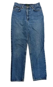 Lauren Co. Ralph Lauren Tapered Leg Womens Size 6 Blue High Rise Mom’s Jeans - Picture 1 of 9