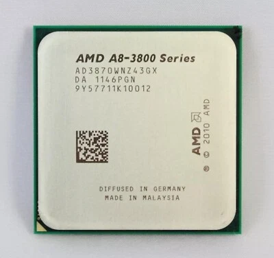AMD A8-3800 Series 3GHz Quad-Core (AD3870WNZ43GX) Processor A8-3870K Quad-Core - Image 1 of 3