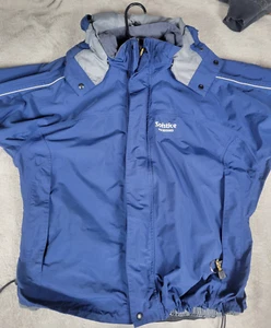 Solstice Microshed Jacket Men's large Blue Rugged Outerwear W/ Hood Ski Snow - Picture 1 of 13