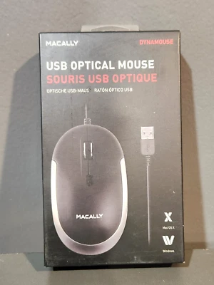 Macally USB Optical Type C Mouse Dynamouse Slim iMac PC laptop LPN RR AK840 - Image 1 of 4