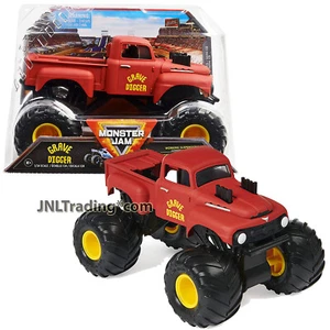Year 2022 Monster Jam 1:24 Scale Die Cast Metal Official Truck Red GRAVE DIGGER - Picture 1 of 1