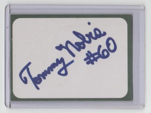 TOMMY NOBIS Falcons SIGNED 2 3/4 x 3 1/2 Inch Card Autograph IP AUTO College HOF - Picture 1 of 1