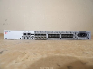 Brocade 300 SM-310-0000 310 24Port 8Gb Fibre Channel SAN Switch INCL 4x 8Go SFP - Photo 1/6