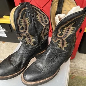 TONY LAMA MEN'S AMERICANA WESTERN BOOTS; SIZE 13 D - Imagen 1 de 10