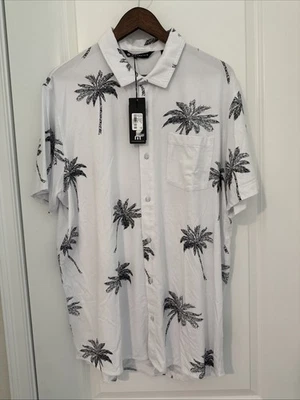 NWT Men’s Travis Mathew Button Down Shirt Safari Run White XL - Image 1 of 3