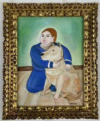 Fernando Botero óleo sobre lienzo (hecho a mano) firmado y enmarcado Foto 1 de 4