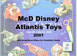McDonalds 2001 Disney Atlantis Das verlorene Imperium Spielzeug - aussuchen! - Bild 1 von 53