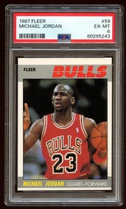 1987 Fleer Basketball Set #59 Michael Jordan PSA 6 Pack Fresh Cards Missing #118 - Picture 1 of 24