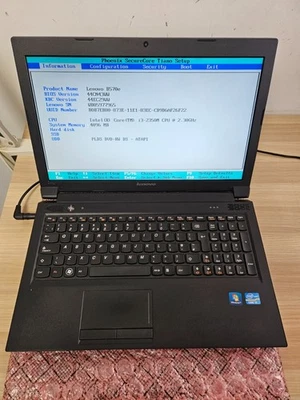 Lenovo B570e laptop - i3-2350M - 4GB Ram - No Storage - Image 1 of 4