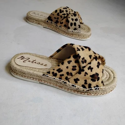 Sandalias Matisse 7 M Estampado Leopardo Crucero Alpargata Sin Cordones Bohemio Boho Playa  Foto 1 de 4