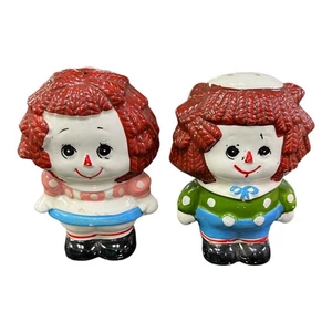 Vintage 50er Jahre Raggedy Ann & Andy Salz & Pfefferstreuer Made in Japan Porzellan - Bild 1 von 10