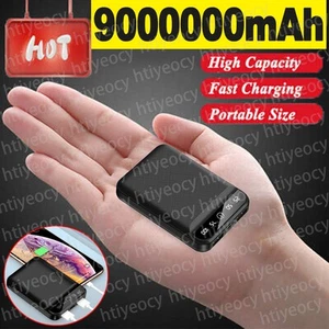 9000000mAh Powerbank Externer Batterie Ladegerät ZusatzAkku USB Für Alle Handy - Zdjęcie 1 z 14