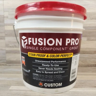 CUSTOM BUILDING PRODUCTS Fusion Pro Grout Single Component Stain Proof No Mixing Easy Spread Choose Color
