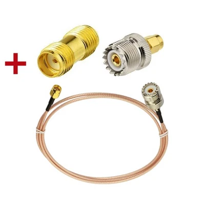 SMA M To UHF F Adapter RG316 Cable For Baofeng CB Radio Antenna Walkie Talkie C - Image 1 of 4