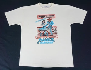 Camiseta vintage 1989 Winner's Circle Country & Western Dance Championship etiquetada L - Imagen 1 de 17