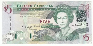 (FR1) Eastern Caribbean, CARIBBEAN 5 DOLLARS, Grenada, P42g NEU AMC031 - Bild 1 von 2