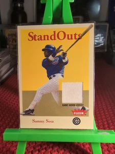 2005 FLEER SAMMY SOSA STAND OUTS CERTIFIED AUTHENTIC GAME USED JERSEY #SO-SS - Picture 1 of 4