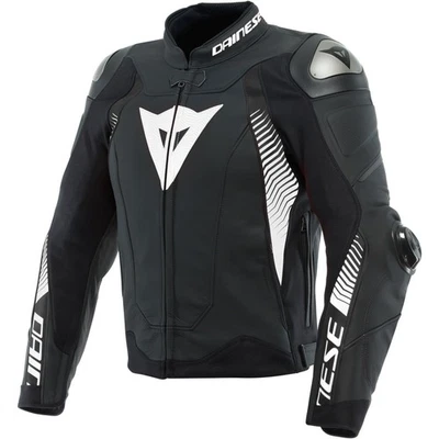 Chaqueta de moto para hombre 52 - Dainese Super Speed 4 chaqueta de cuero blanco y negro Foto 1 de 3