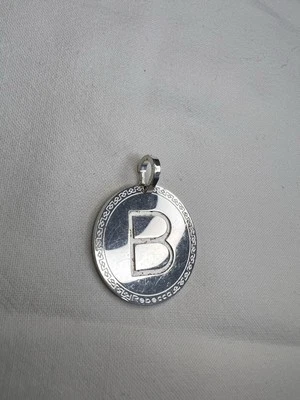 PENDENTE CIONDOLO ARGENTO 925 lettera B 28mm listino 59,00 REBECCA - Immagine 1 di 2