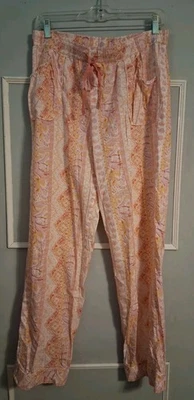 Pantalones de pijama Victoria's Secret ropa de dormir de salón cómodos bolsillos medianos rosa melocotón Foto 1 de 4